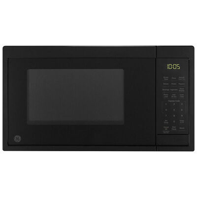 GE 19 in. 0.9 cu.ft Countertop Microwave with 10 Power Levels - Black | JES1095DMBB