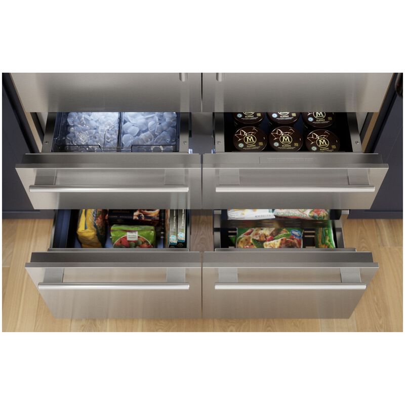 Thermador Freedom Collection 48 in. 26.8 cu. ft. Built-In Smart Counter Depth 6-Door French Door Refrigerator with Internal Water Dispenser - Stainless Steel, , hires