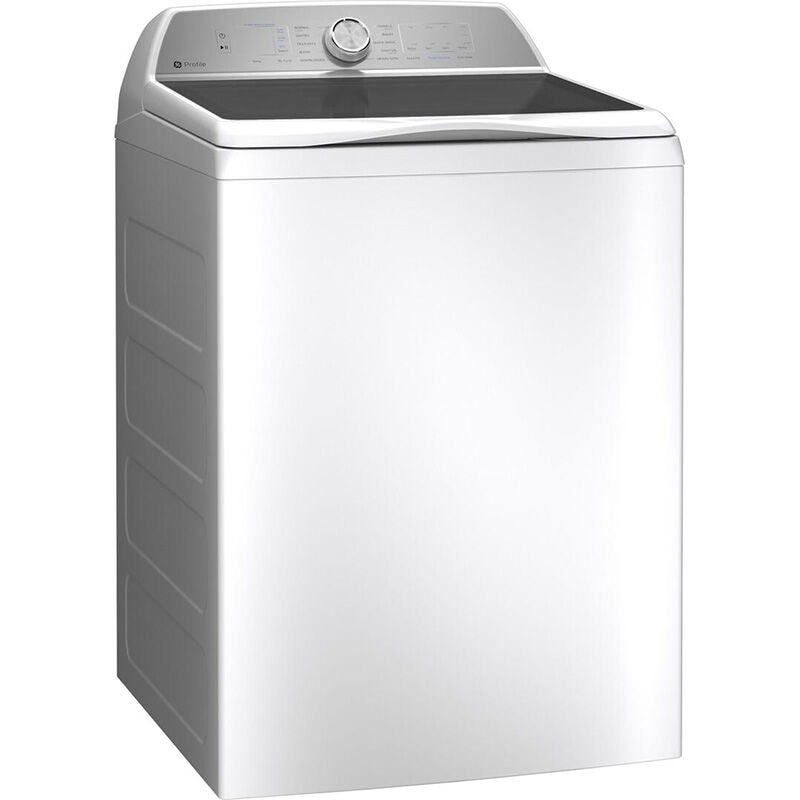 GE Profile 28 in. 5.0 cu. ft. Smart Top Load Washer with Sanitize with Oxi - White, White, hires