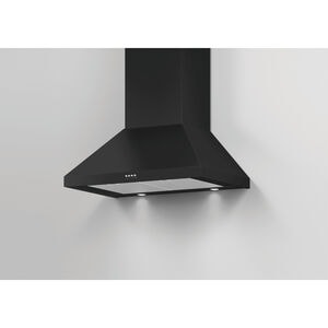 Fisher & Paykel Series 7 30 in. Convertible Chimney Style Range Hood with 600 CFM, 3 Fan Speeds & 2 LED Lights - Black, , hires