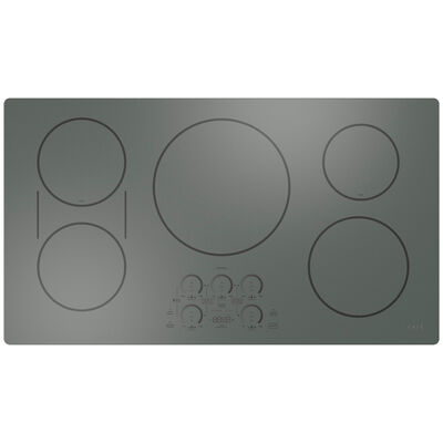 Cafe 36 in. Induction Smart Cooktop with 5 Smoothtop Burners - Stainless Steel | CHP90362TSS