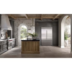 Sub-Zero Classic Series 48 in. Built-In 28.9 cu. ft. Smart French Door Refrigerator with Tubular Handles & Internal Water Dispenser - Stainless Steel, , hires