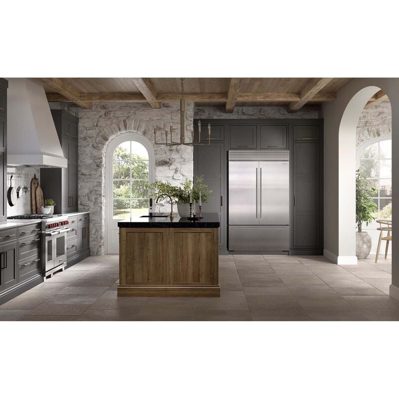 Sub-Zero Classic Series 48 in. Built-In 28.9 cu. ft. Smart French Door Refrigerator with Tubular Handles & Internal Water Dispenser - Stainless Steel, , hires