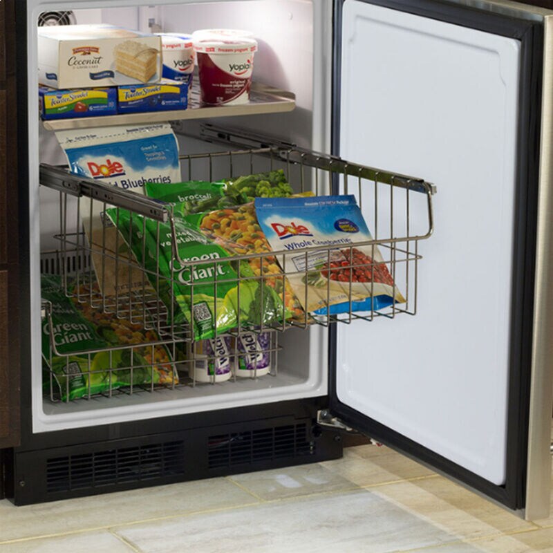 Marvel 24 in. 4.9 cu. ft. Built-in Compact Upright Freezer - Stainless Steel, , hires