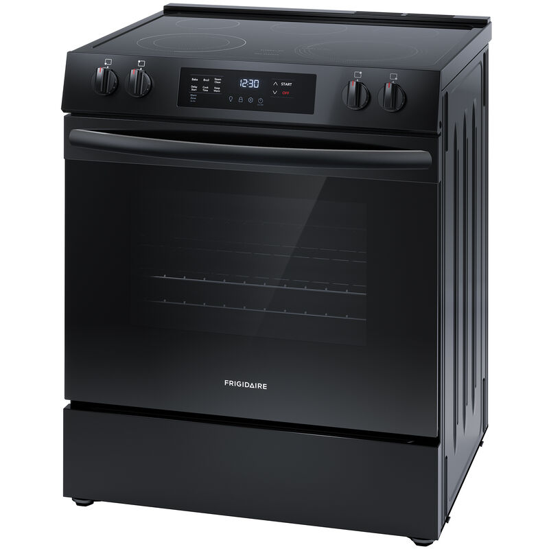 Frigidaire 30 in. 5.3 cu. ft. Electric Range with Smoothtop Burners - Black, Black, hires