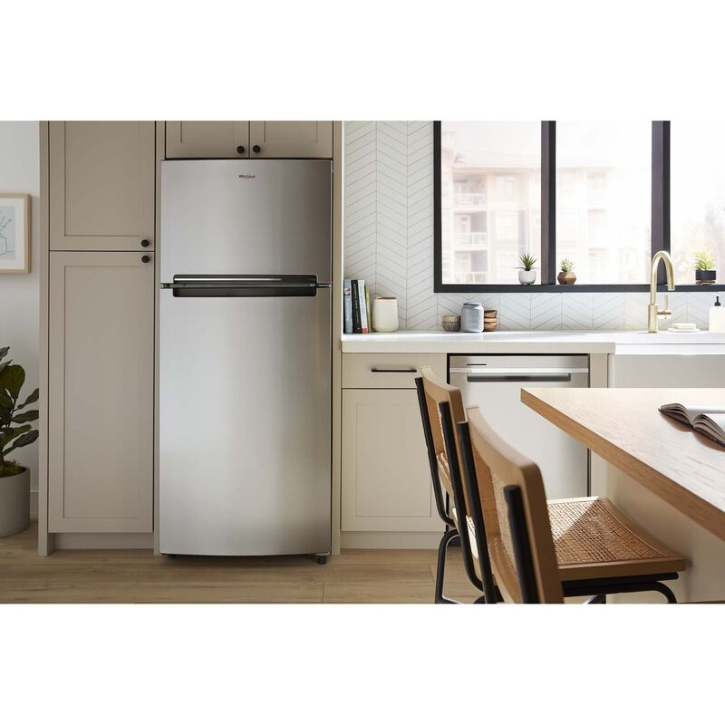 Whirlpool 28 in. 16.3 cu. ft. Top Freezer Refrigerator - Stainless Steel, Stainless Steel, hires
