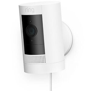 Ring - Stick Up Indoor/Outdoor Wired 1080p Security Camera - White, , hires
