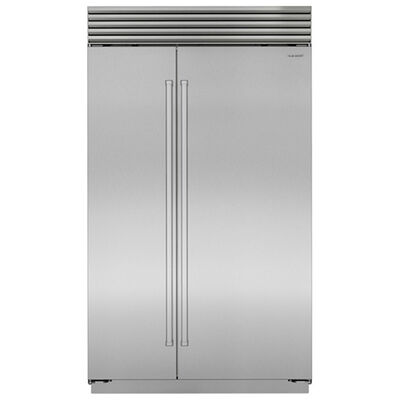 Sub-Zero Classic 48 in. 29.1 cu. ft. Built-In Smart Side-by-Side Refrigerator with Professional Handles - Stainless Steel | CL4850S/S/P
