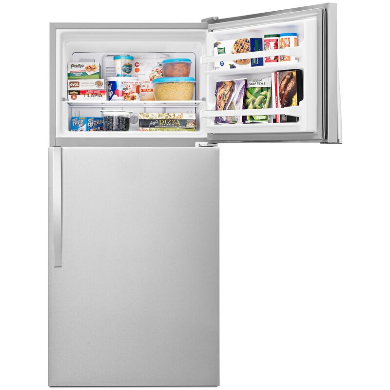 Whirlpool 30 in. 18.2 cu. ft. Top Freezer Refrigerator - Monochromatic Stainless Steel, Monochromatic Stainless Steel, hires