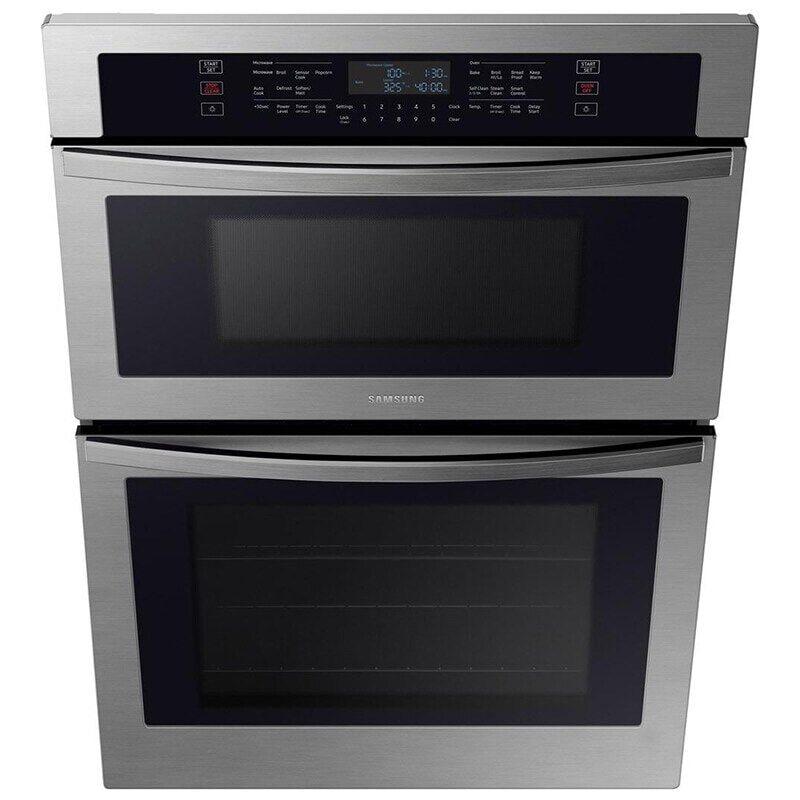Samsung 30 in. 7 cu. ft. Smart Electric Microwave/Wall Oven Combo with Sensor Cooking - Stainless Steel, Stainless Steel, hires