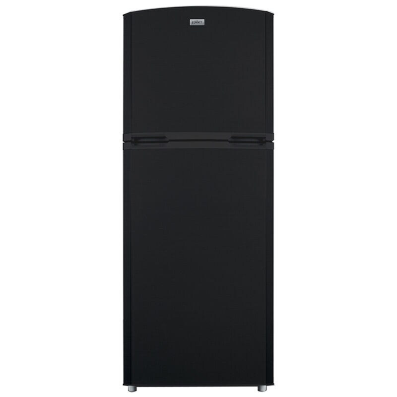 Summit 26 in. 12.9 cu. ft. Counter Depth Top Freezer Refrigerator Black P.C. Richard & Son