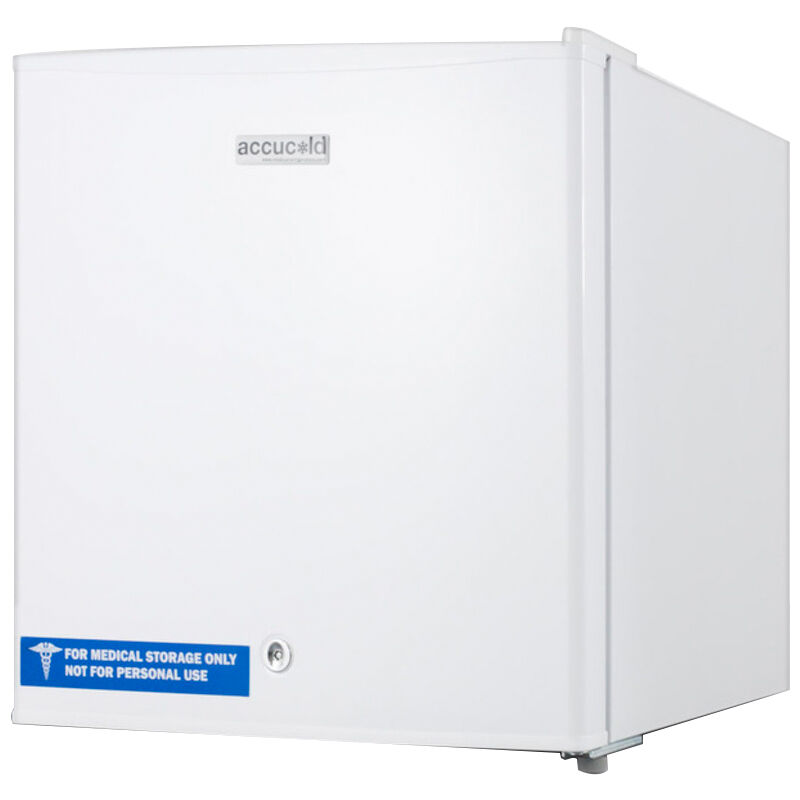 Summit AccuCold Medical 19" 1.4 Cu. Ft. Upright Compact Freezer - White, , hires