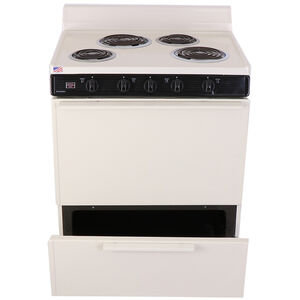 Premier 30 in. 3.9 cu. ft. Electric Range with Coil Burners - Bisque, Bisque, hires