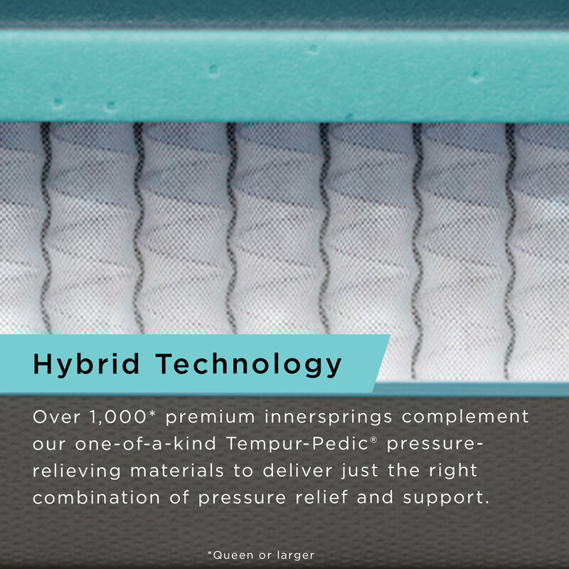 Tempur-Pedic ProAdapt 2.0 Medium Hybrid Split California King Size Mattress, , hires
