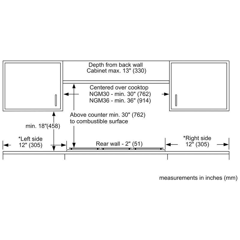 Bosch 500 Series 36" Gas Cooktop with 5 Sealed Burners Stainless