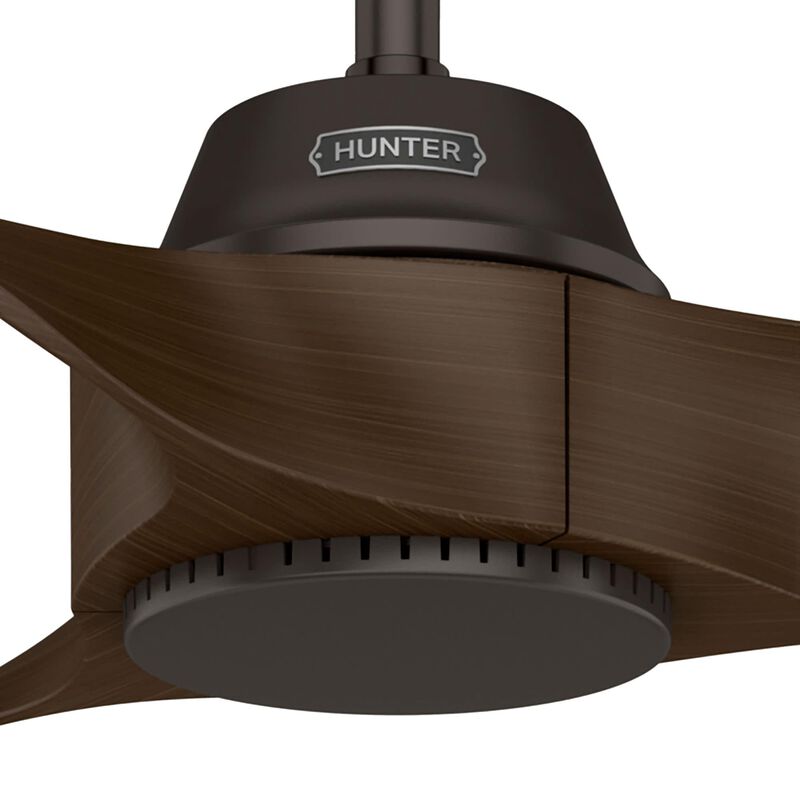 Hunter 60 in. Mosley Energy Star Damp Rated Ceiling Fan and Wall Control - Premier Bronze, , hires