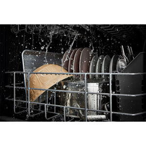 Whirlpool 24 in. Top Control Dishwasher with 51 dBa Sound Level, 3rd-Rack & Pocket - Fingerprint Resistant Stainless, , hires