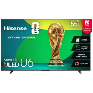 Hisense - 55" Class U6 Series ULED Mini-LED 4K UHD Smart Fire TV, , hires