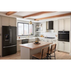 Whirlpool 36 in. 23.8 cu. ft. Counter Depth French Door Refrigerator with Ice & Water Dispenser - Black Stainless Steel, Black Stainless Steel, hires