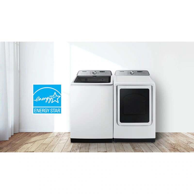 Samsung 27 in. 5.1 cu. ft. Smart Top Load Washer with ActiveWave Agitator & Super Speed Wash - White, , hires