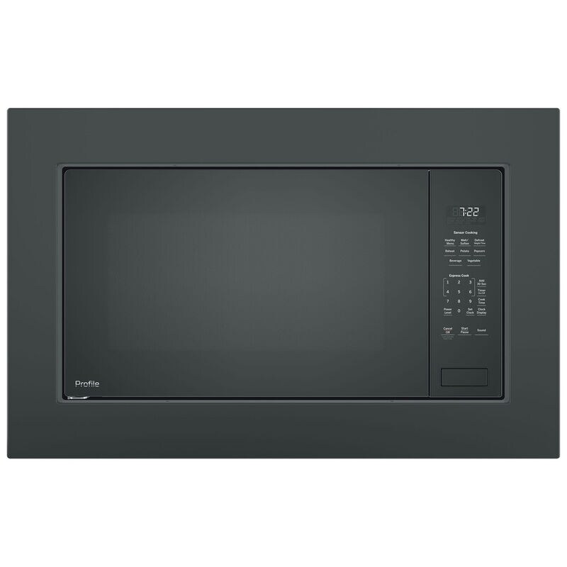 GE 30 in. Built-In Trim Kit for Over the Range Microwaves - Black, , hires