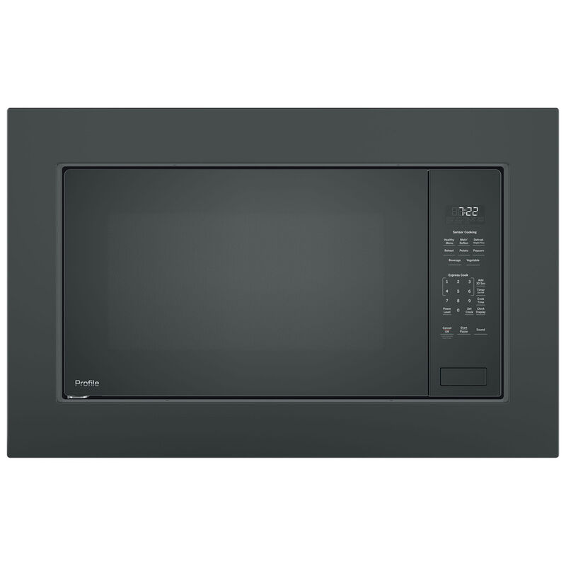 GE 30 in. Built-In Trim Kit for Over the Range Microwaves - Black, , hires