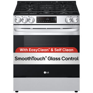 LG 30 in. 5.8 cu. ft. Smart Slide-In Gas Range with 5 Sealed Burners - PrintProof Stainless Steel, , hires