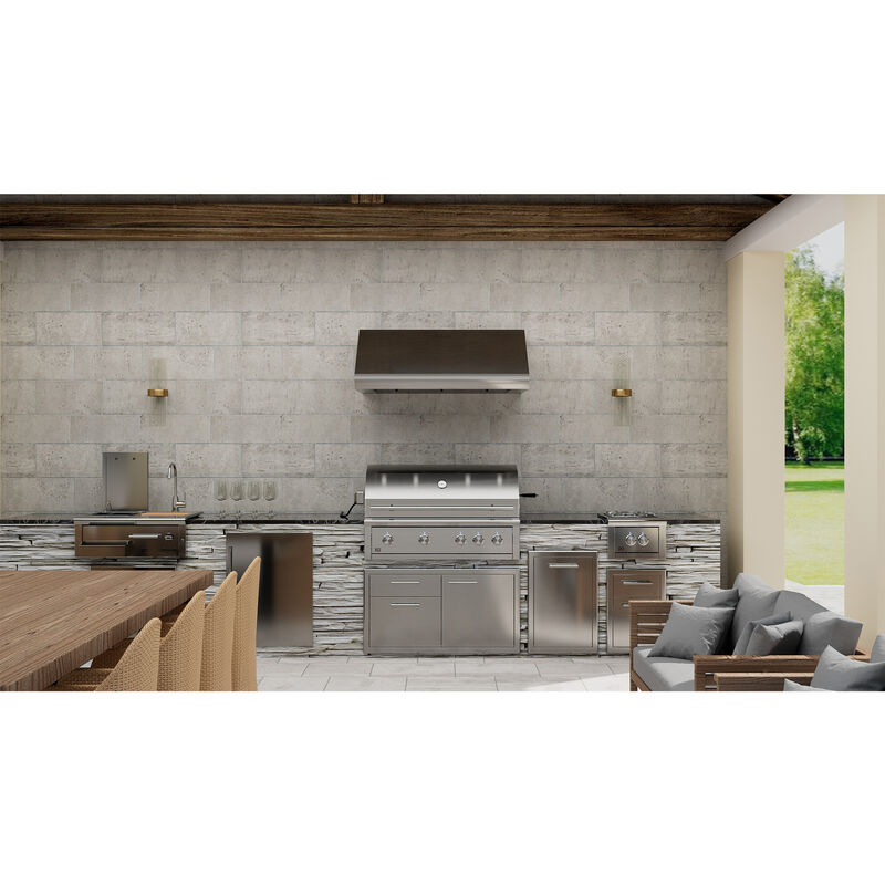 XO 48 in. Ducted Canopy Pro Style Range Hood with 1200 CFM, 2 Fan Speeds & 4 LED Lights - Stainless Steel, , hires
