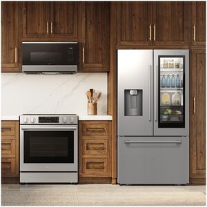 Samsung 36 in. 28.5 cu. ft. Smart French Door Refrigerator with Ice & Water Dispenser - Fingerprint Resistant Stainless, , hires