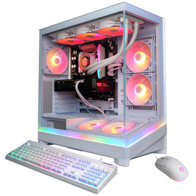 CyberPowerPC Gamer Supreme Desktop with Intel Core Ultra 7 270K Plus, 3.7 GHz, 24-Core CPU, NVIDIA GeForce RTX 5060 Ti, 16GB VRAM GPU, 32 GB RAM, 2 TB SSD & Windows 11 Home - White | SLC10220GV21