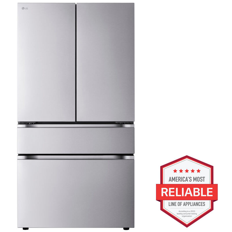 LG 36 in. 29.6 cu. ft. Smart 4-Door French Door Refrigerator with Internal Water Dispenser - PrintProof Stainless Steel, , hires