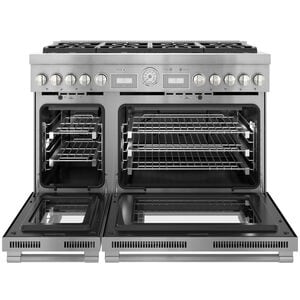 Thermador Pro Grand Professional Series 48 in. 8.2 cu. ft. Smart True European Convection Double Oven Dual Fuel Range with 6 Sealed Burners - Stainless Steel, , hires