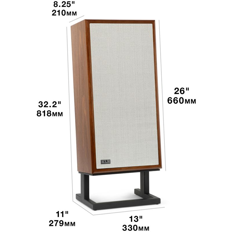 KLH Model Four 8" Three-Way Acoustic Suspension Loudspeaker System - English Walnut, , hires