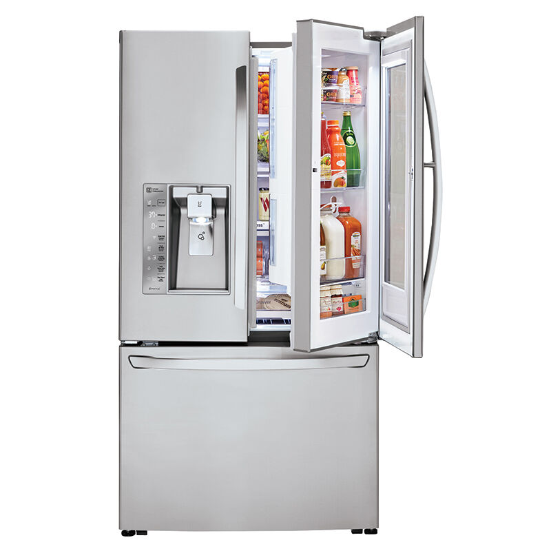 LG 36" 29.6 Cu. Ft. French Door Refrigerator with Ice & Water Dispenser - Stainless Steel, , hires