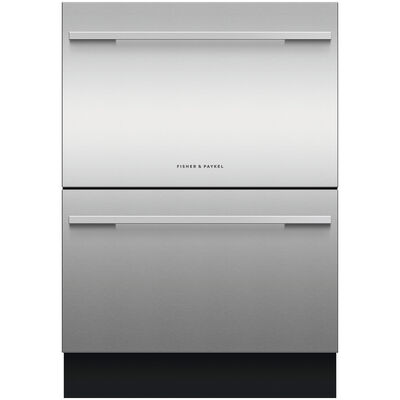 Fisher & Paykel Series 9 Integrated 24 in. Top Control Double Drawer Dishwasher with 43 dBA, 14 Place Settings & 15 Wash Cycles - Custom Panel Ready | DD24DI9N