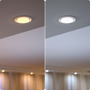 WiZ - 6" Recessed Color and Tunable Wi-Fi Smart LED Downlight - White, , hires