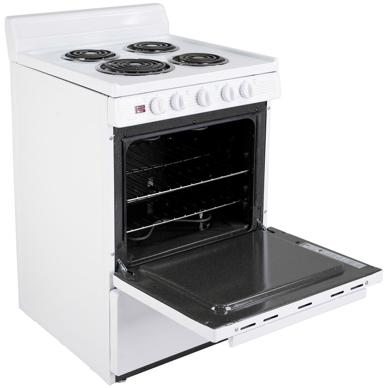 Premier ECK240BP 24 Inch Freestanding Electric Range with 4 Coil Elements,  2.9 cu. ft. Capacity, 2 Adjustable Oven Racks, Lift-Up Top, Electronic