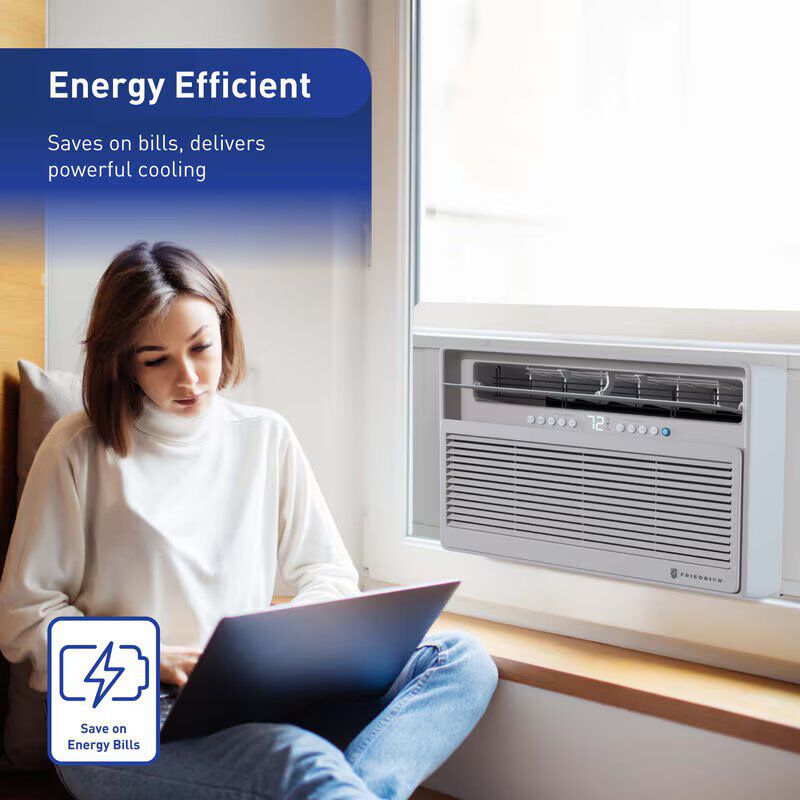 Friedrich Chill Premier Series 15,000 BTU Smart Energy Star Window/Wall Air Conditioner with Inverter & Sleep Mode - White, , hires
