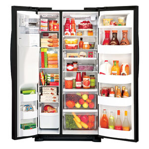 LG 22.1 Cu. Ft. Side-by-Side Refrigerator - Black, , hires