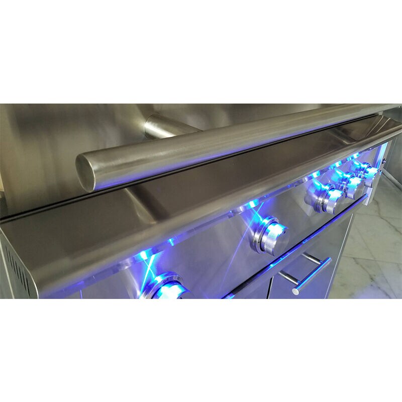 XO 36 in. 3-Burner Built-In/Freestanding Liquid Propane Gas Grill with Rotisserie & Sear Burner - Stainless Steel, , hires