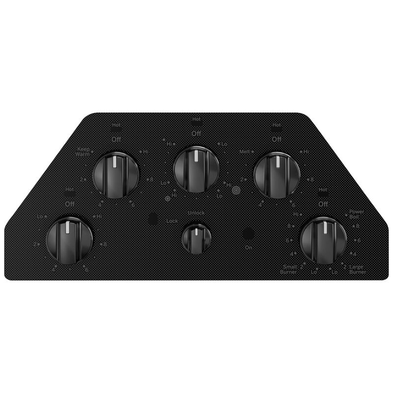 GE 36 in. 5-Burner Electric Cooktop with Simmer Burner & Power Burner - Black, , hires