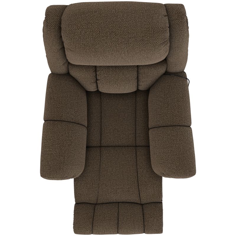 Catnapper Blarney Power Wall Hugger Recliner with Heat & Massage - Chocolate, Chocolate, hires