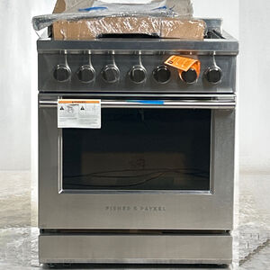 Fisher & Paykel Series 7 Professional 30 in. 4.6 cu. ft. Standard Convection Gas Range with 5 Sealed Burners - Stainless Steel (Open Box Good Condition), , hires