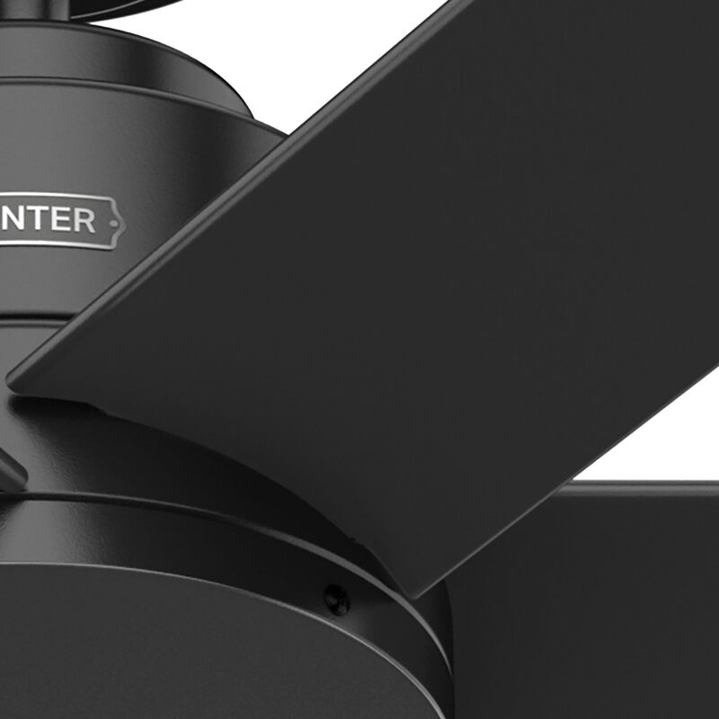 Hunter Kennicott 52 In. Indoor /Outdoor Ceiling Fan with Wall Control - Matte Black, , hires