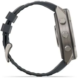 Garmin fenix 9 Pro 51 mm, AMOLED Smart Watch - Titanium with Graphite/Black Silicone Band, , hires
