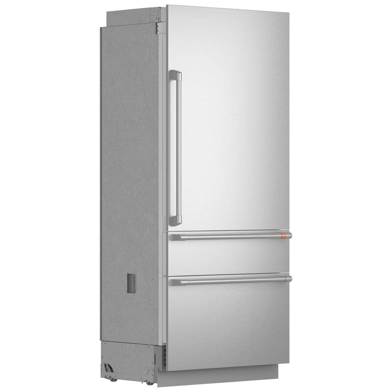 Cafe 36 in. 20.1 cu. ft. Built-In Smart Counter Depth Bottom Freezer Refrigerator with Ice Maker - Stainless Steel, , hires