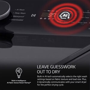 LG 27 in. 5.3 cu. ft. Smart Top Load Washer with Agitator, TurboWash3D Technology & AI Sensing - Alpine White, Alpine White, hires