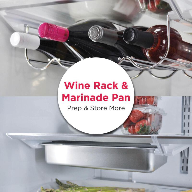 Frigidaire 36 in. 27.8 cu. ft. French Door Refrigerator with Ice & Water Dispenser - Stainless Steel, , hires