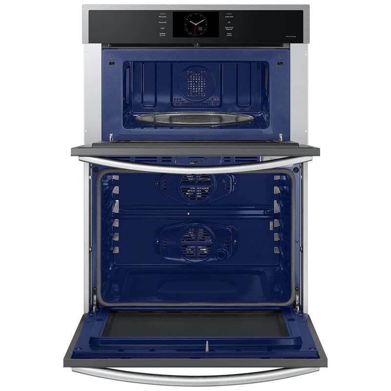 Samsung 30 in. 7 cu. ft. Smart Speed/ Steam Electric Microwave/Wall Oven Combo with Dual Convection & Sensor Cooking - Stainless Steel, , hires