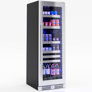 XO 24 in. 15.0 cu. ft. Beverage Center with Adjustable Shelves & Digital Control - Stainless Steel, , hires